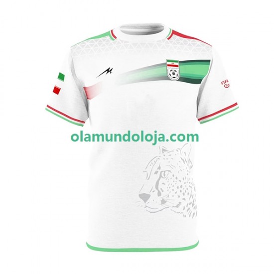 Camisola Irão Homem Equipamento Primeiro Copa do Mundo 2022 Manga Curta